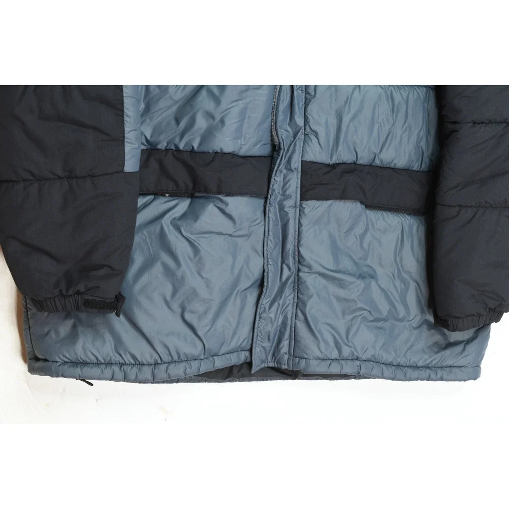 The North Face Himalayan Insulated Parka Jacket Mens 2XL Gray Black FullZip